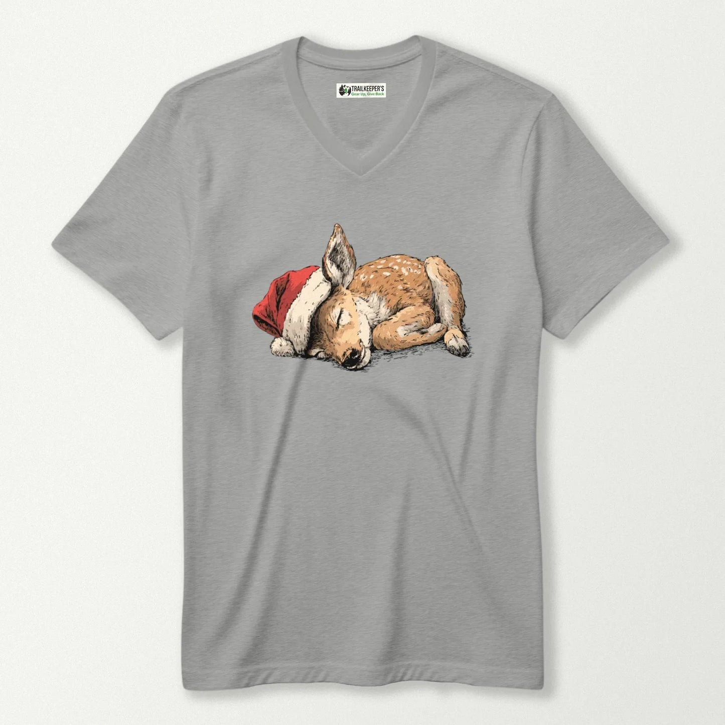 Deer Sleeper V-Neck T-Shirt