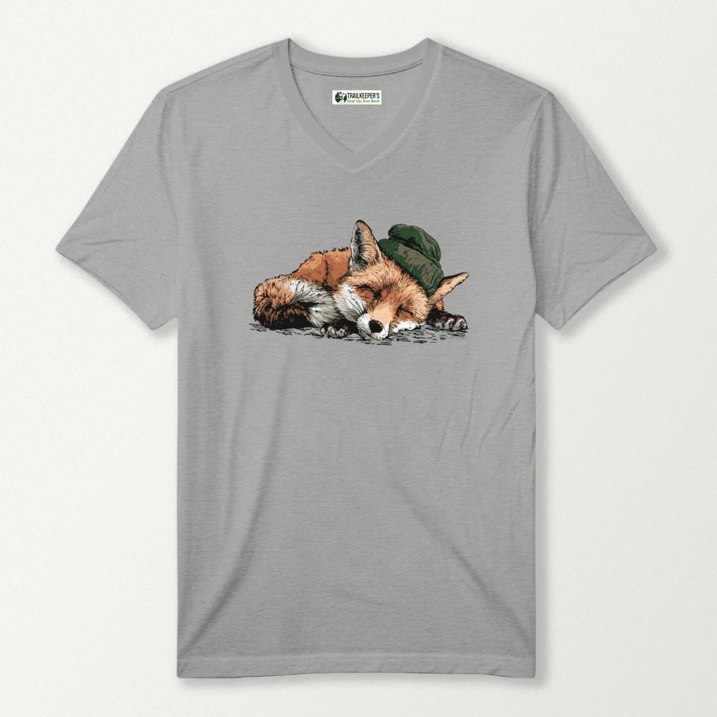 Red Fox Sleeper V-Neck T-Shirt