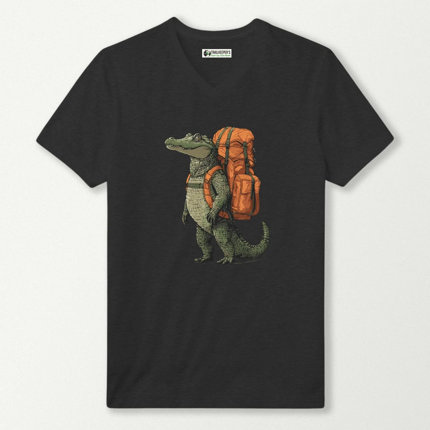 Alligator Backpacker V-Neck T-Shirt