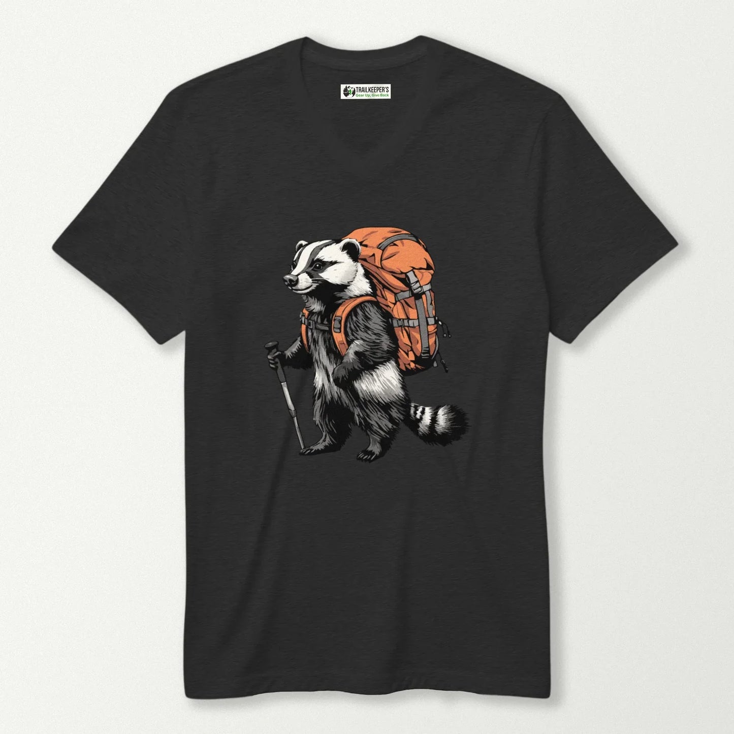 Badger Backpacker V-Neck T-Shirt