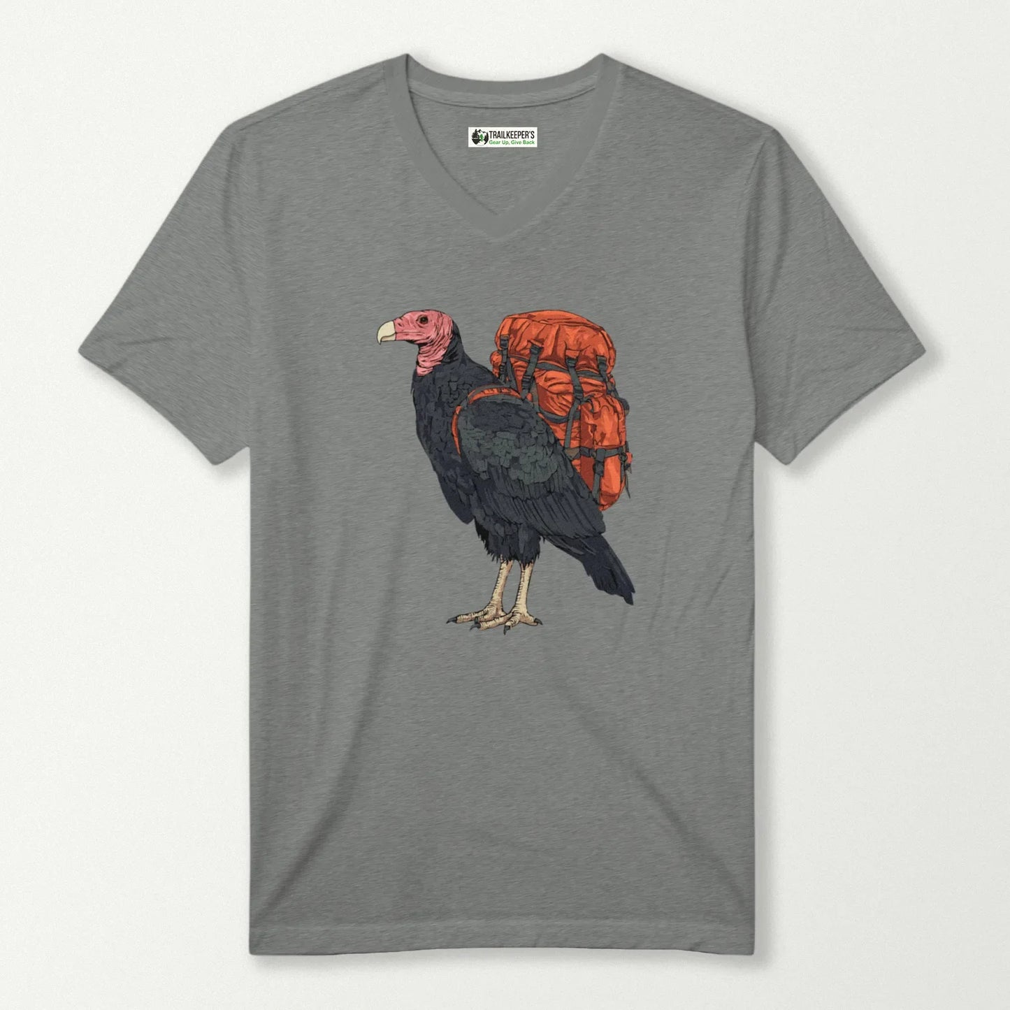 Turkey Vulture Backpacker V-Neck T-Shirt