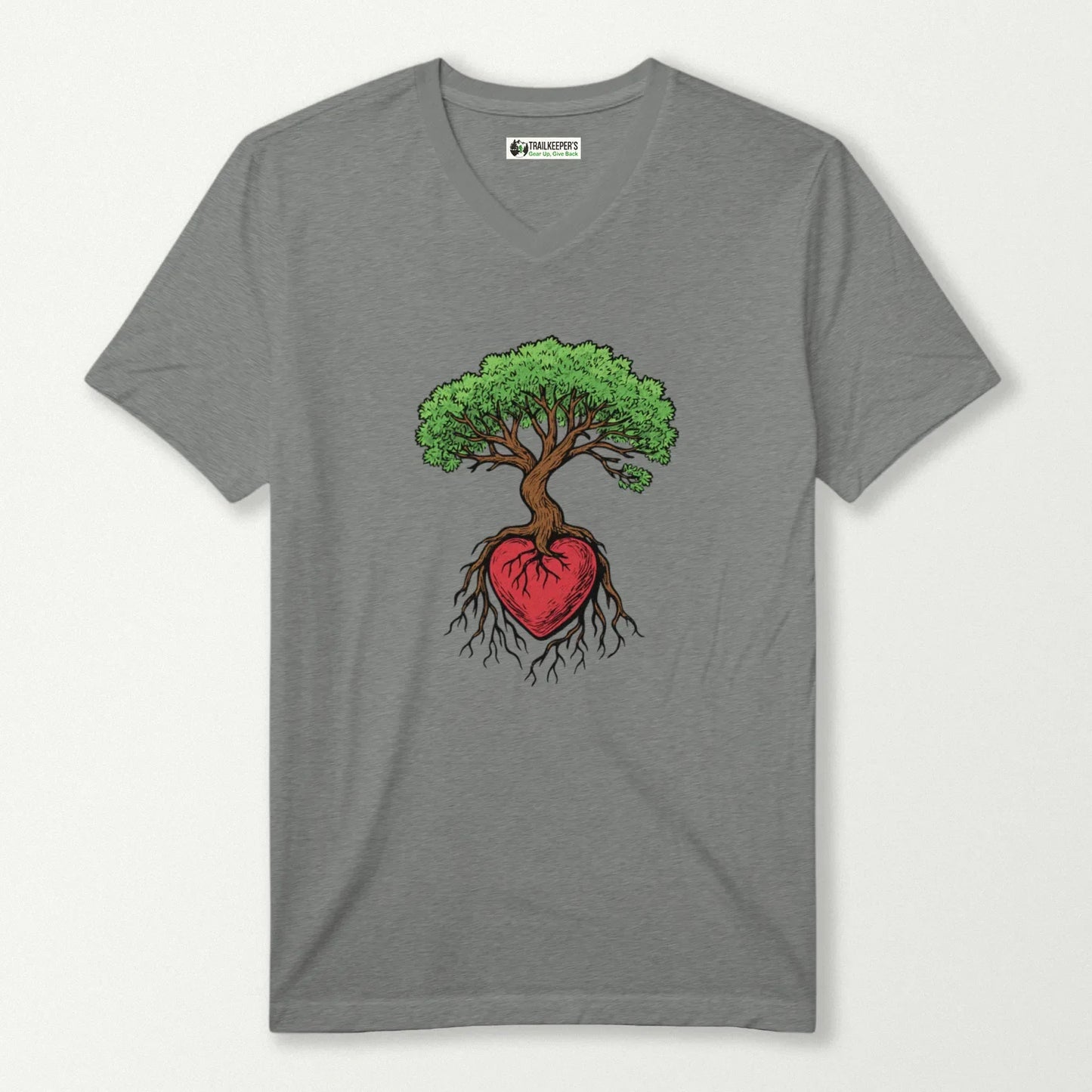 Tree Heart V-Neck T-Shirt
