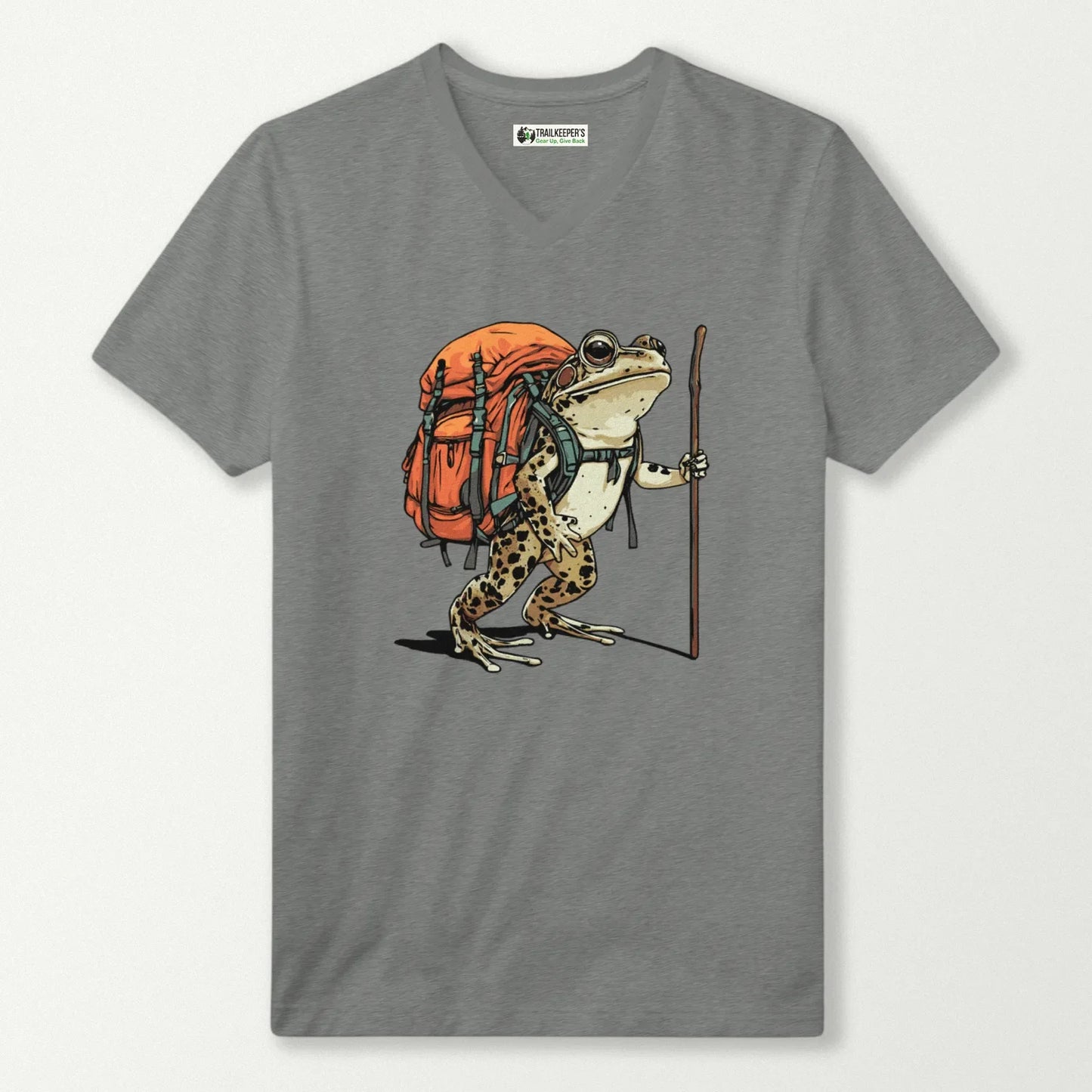Northern Leopard Frog Backpacker V-Neck T-Shirt