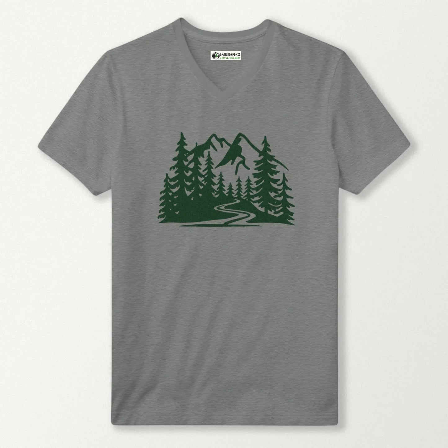 Mountain Forest Trail V-Neck T-Shirt