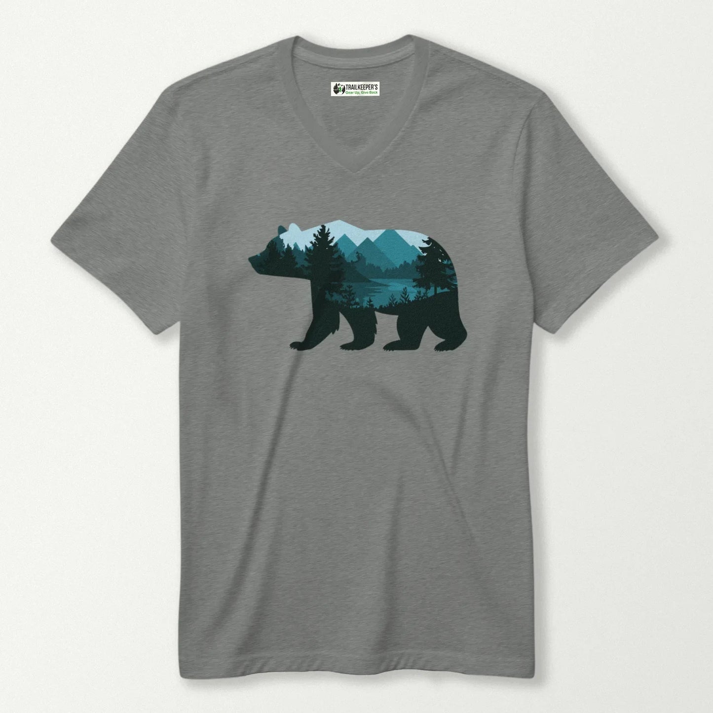 Bear Mountain Scenery V-Neck T-Shirt