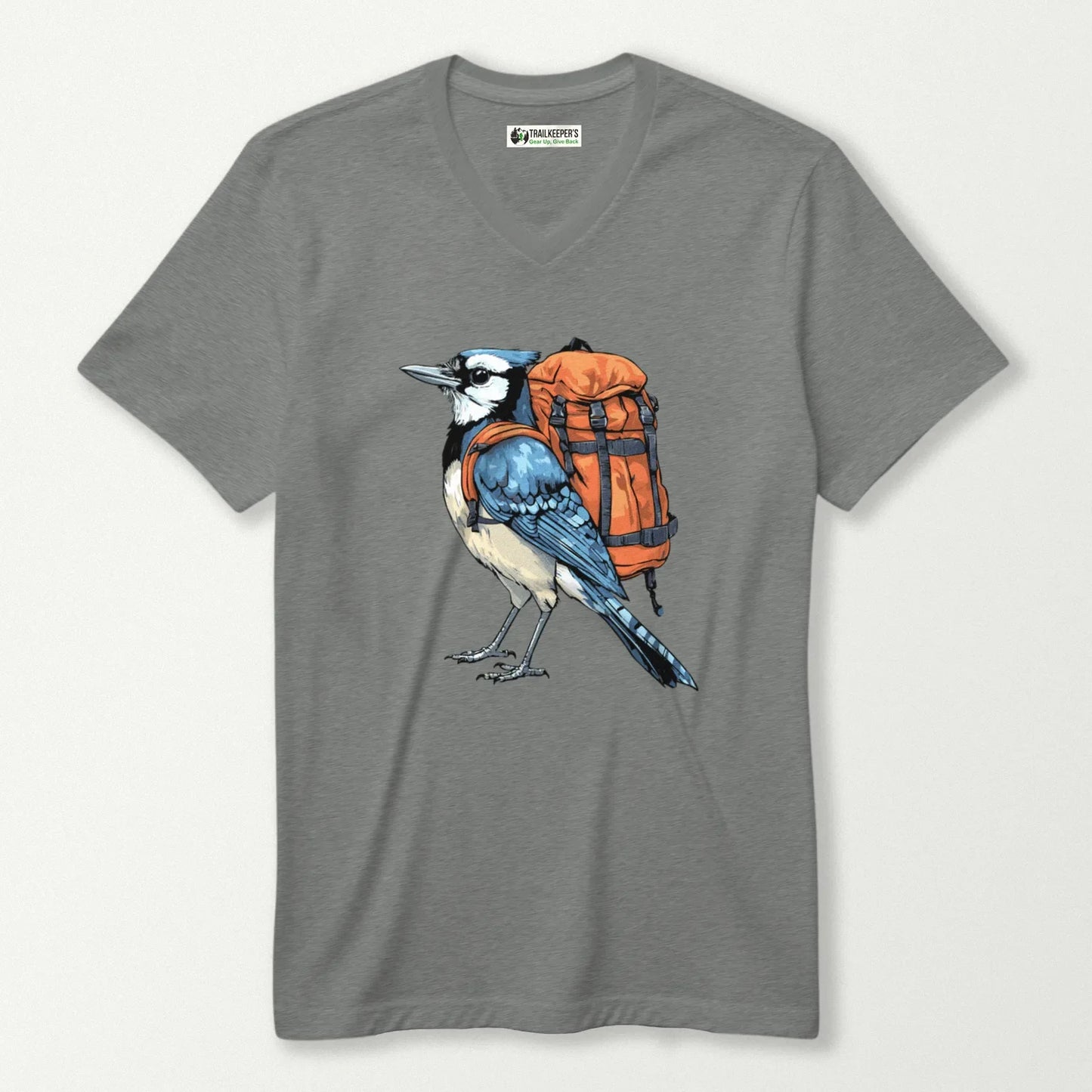 Blue Jay Backpacker V-Neck T-Shirt
