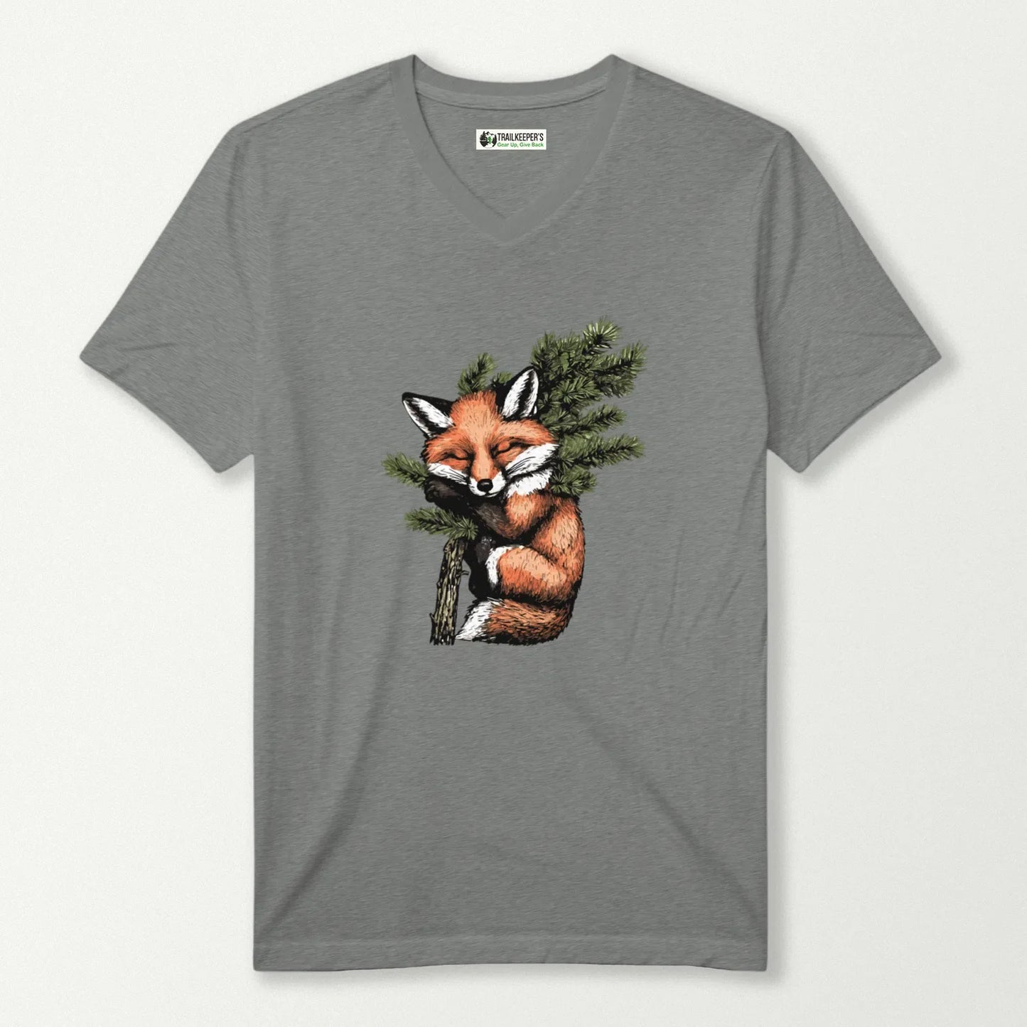 Fox Tree Hugger V-Neck T-Shirt