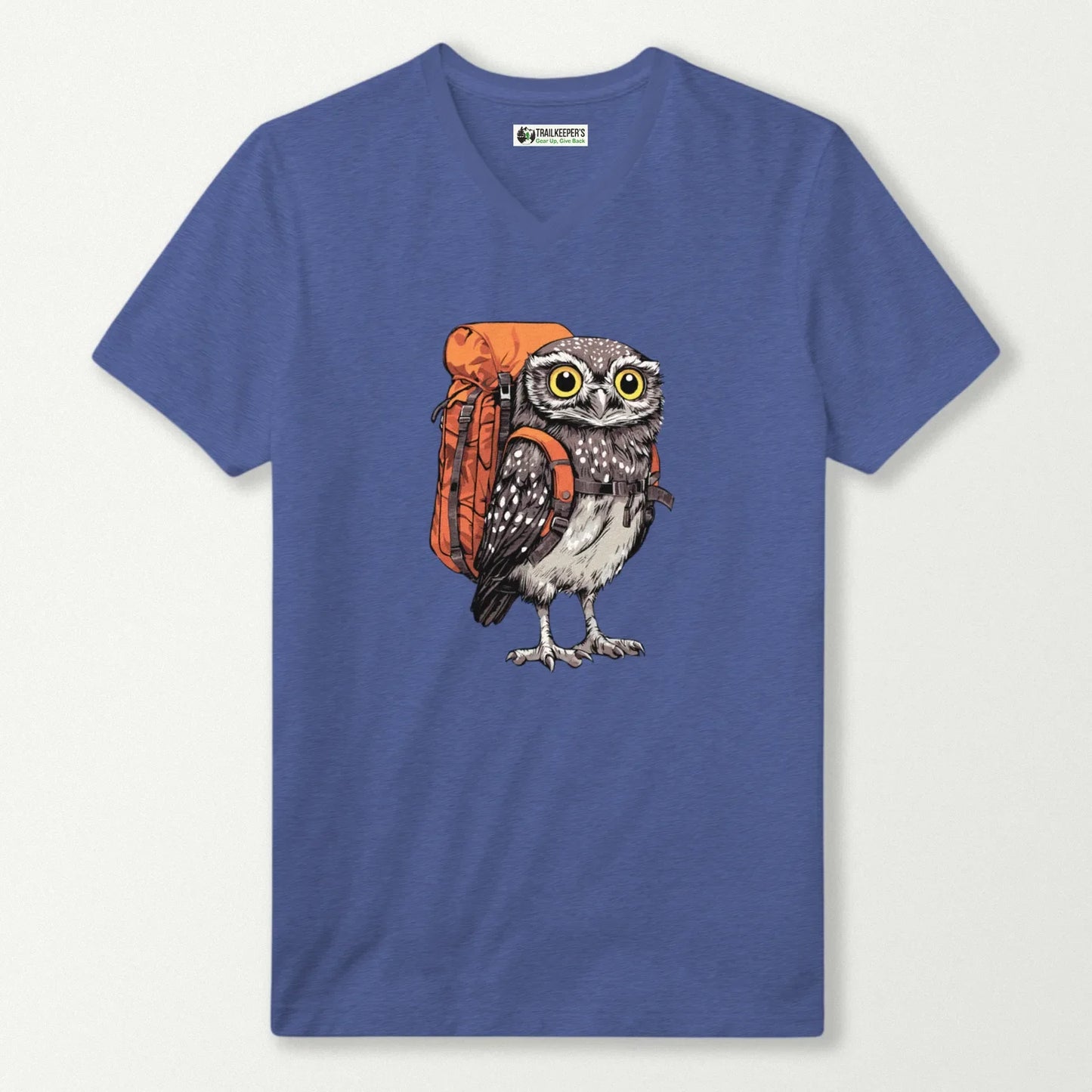 Pygmy Owl Backpacker V-Neck T-Shirt