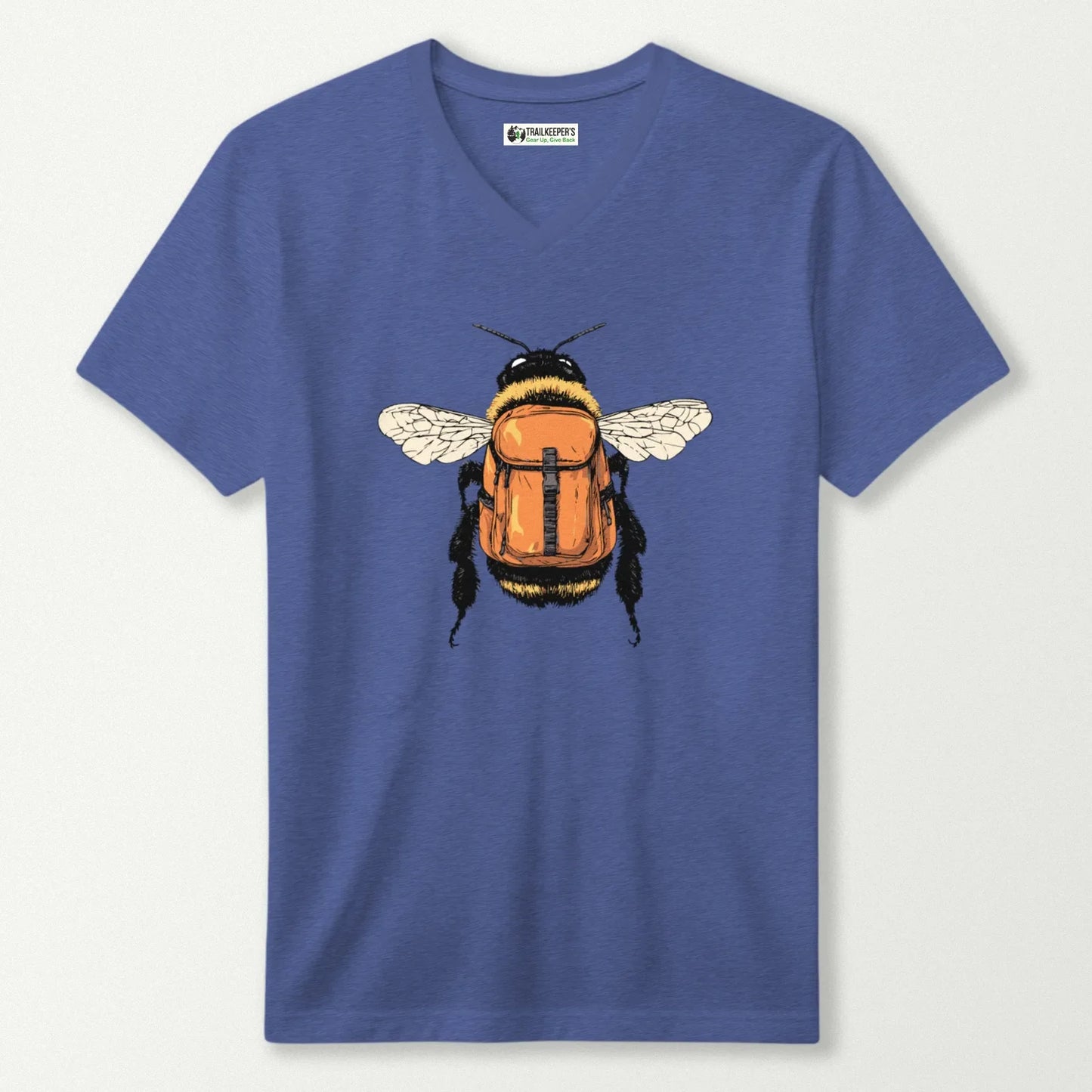 Bee Backpacker V-Neck T-Shirt