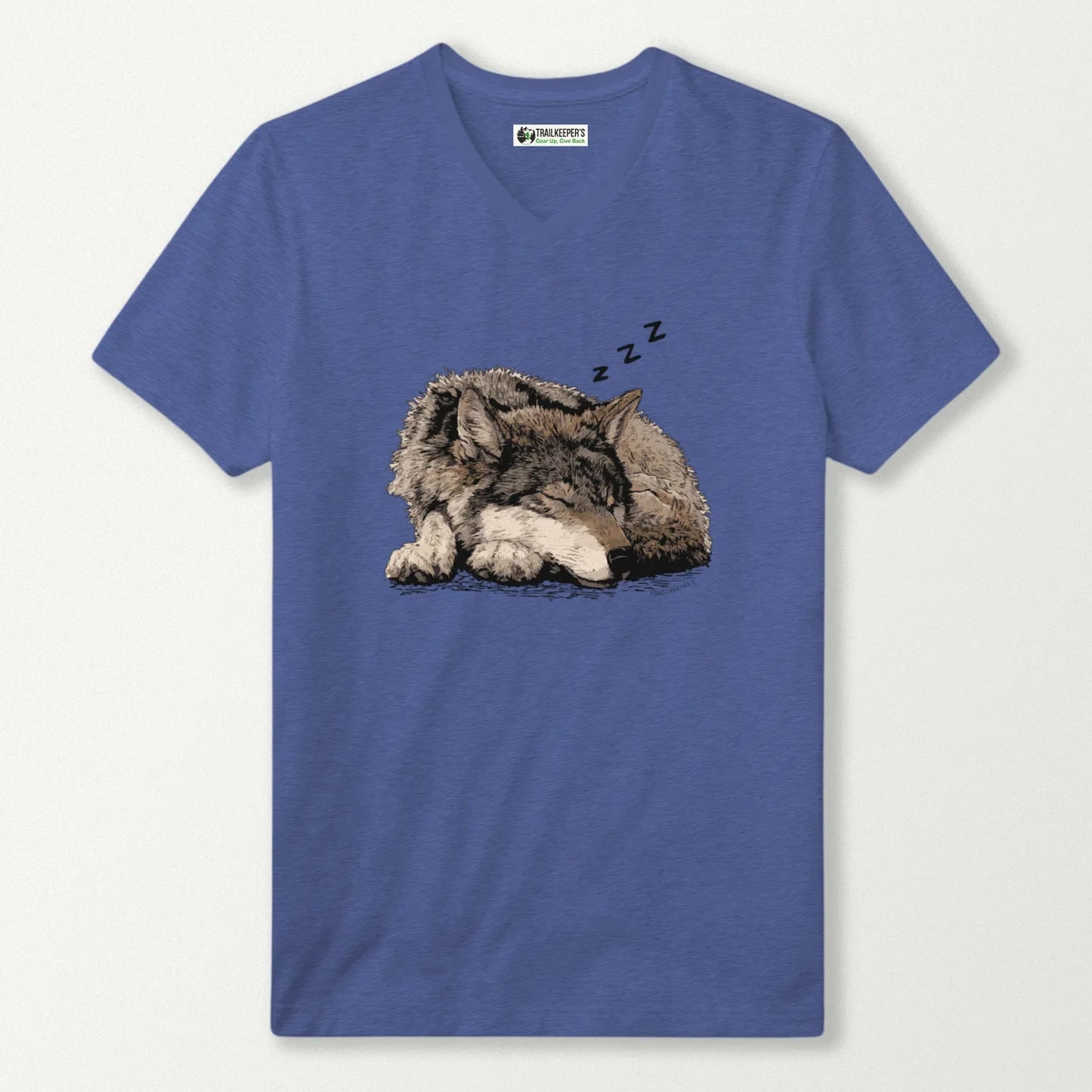 Wolf Sleeper V-Neck T-Shirt