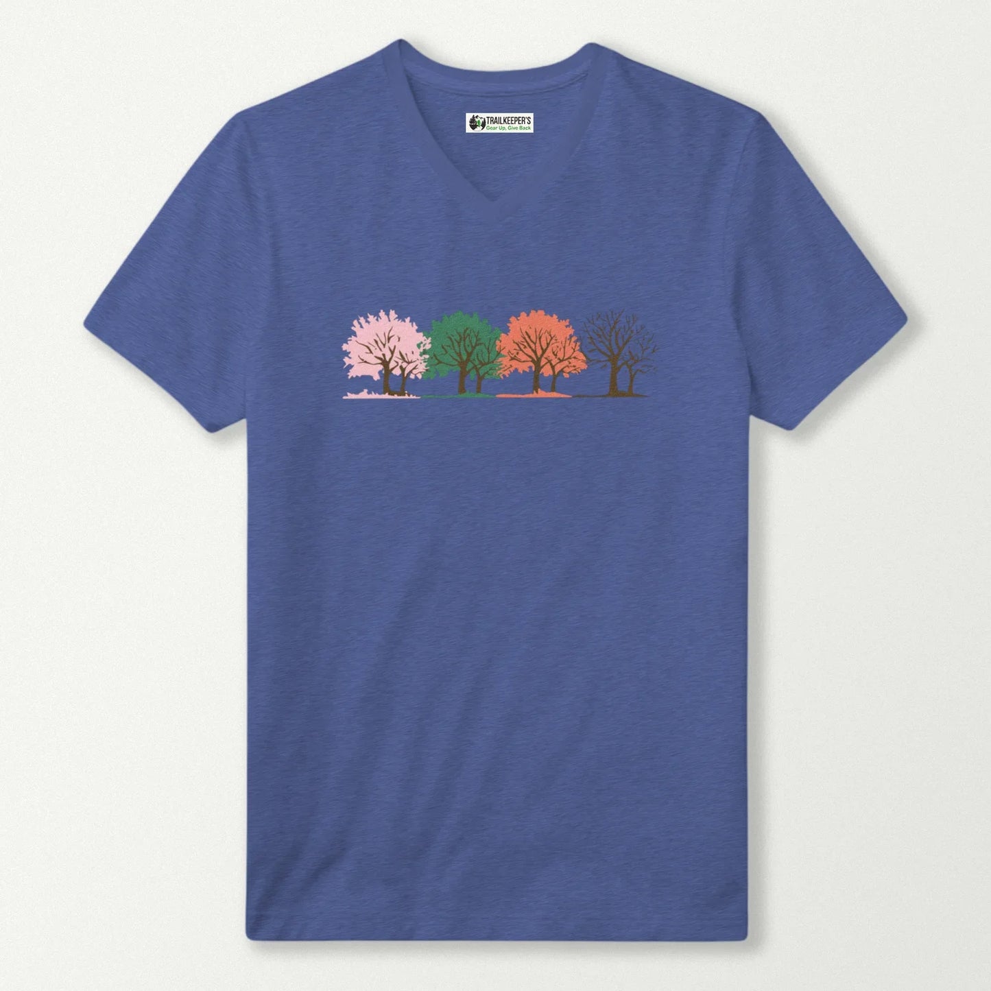4 Seasons Trees V-Neck T-Shirt