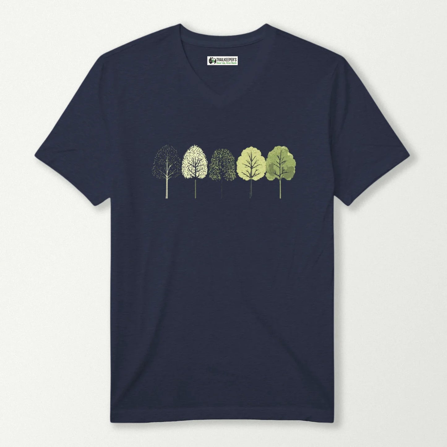 Tree Row V-Neck T-Shirt