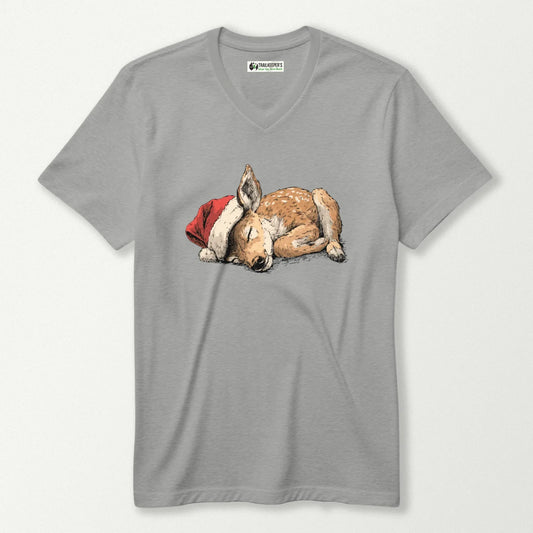 Deer Sleeper V-Neck T-Shirt
