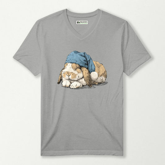 Rabbit Sleeper V-Neck T-Shirt