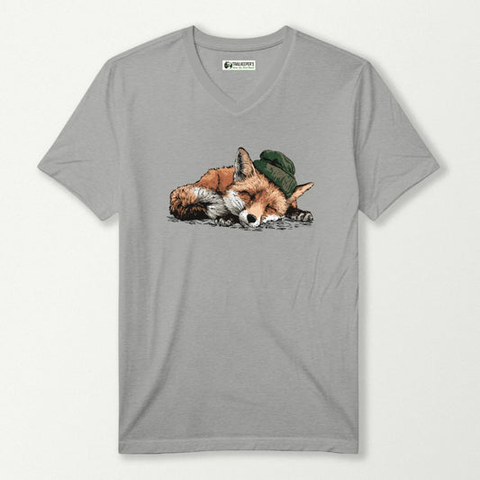 Red Fox Sleeper V-Neck T-Shirt