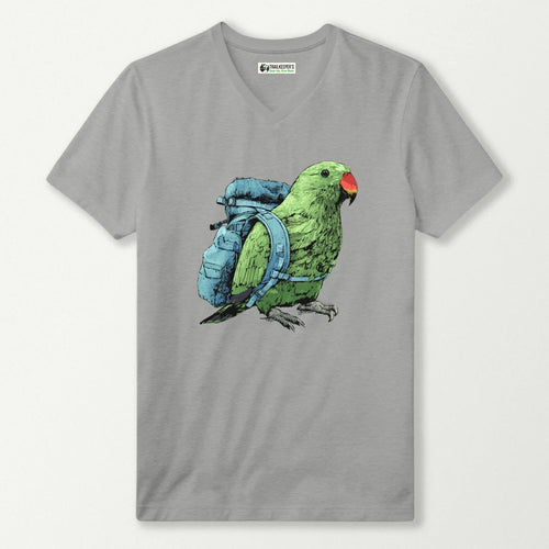 Eclectus Backpacker V-Neck T-Shirt
