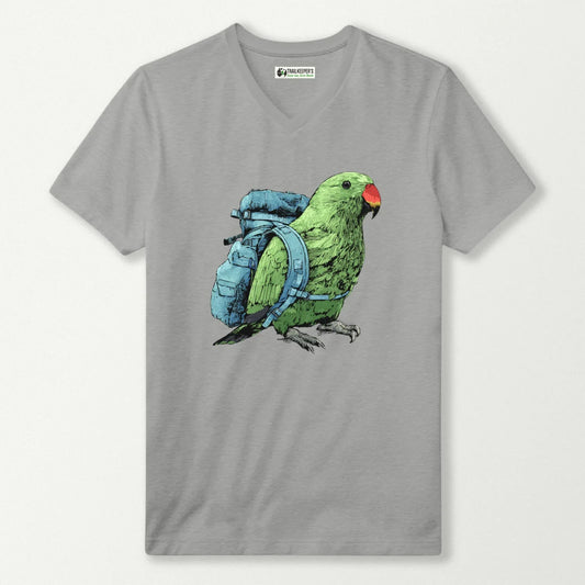 Eclectus Backpacker V-Neck T-Shirt