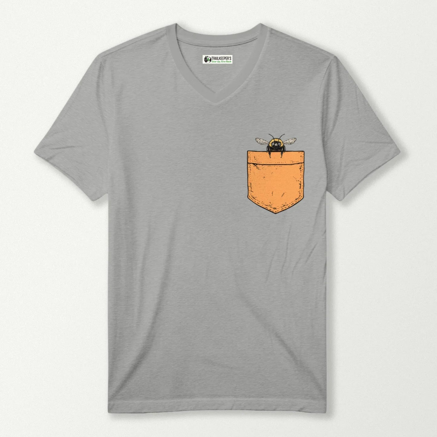 Bumblebee In Pocket V-Neck T-Shirt