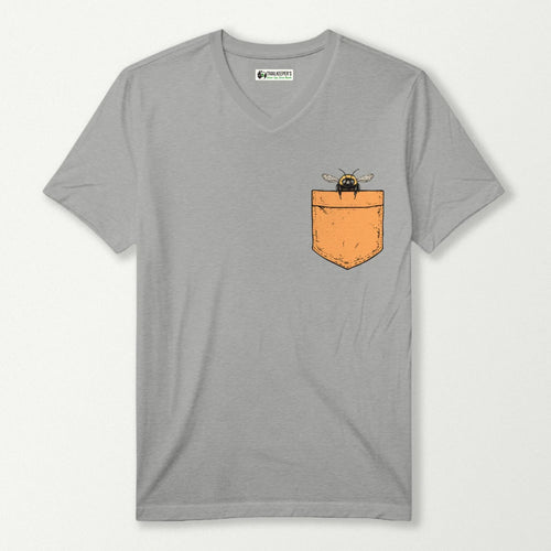 Bumblebee In Pocket V-Neck T-Shirt