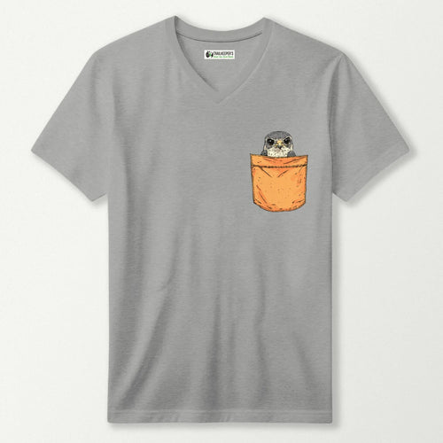 Falcon In Pocket V-Neck T-Shirt