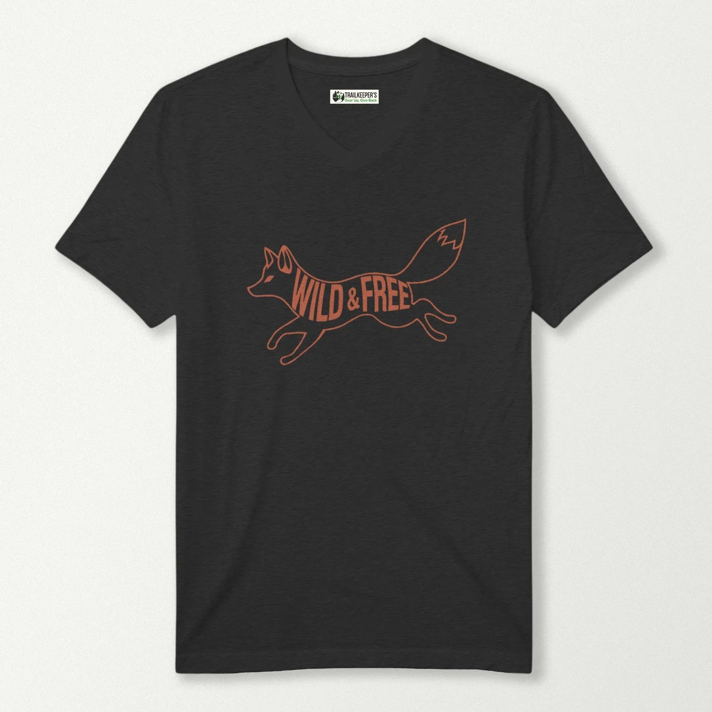 Wild And Free Fox V-Neck T-Shirt