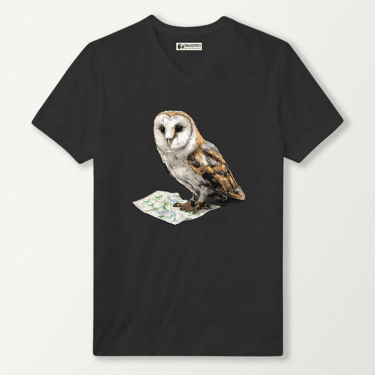 Barn Owl Navigator V-Neck T-Shirt