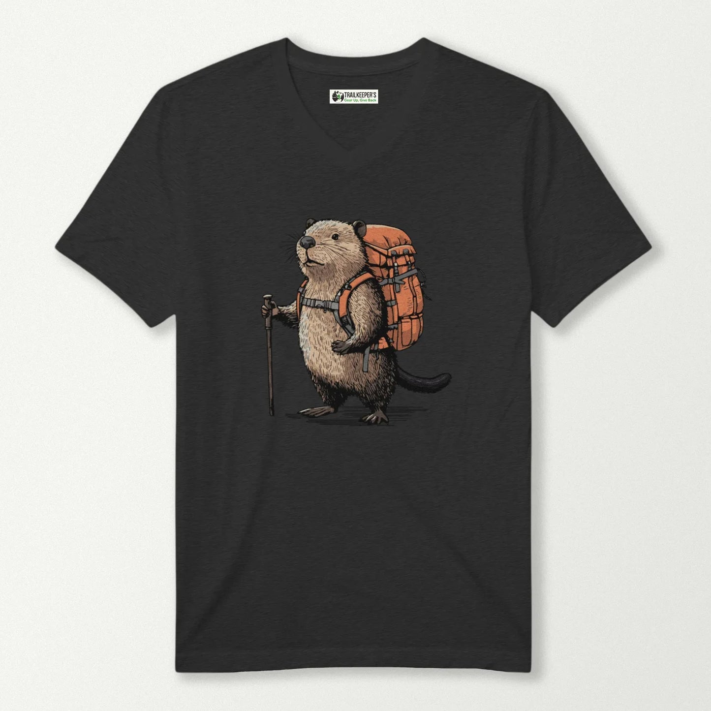 Beaver Backpacker V-Neck T-Shirt