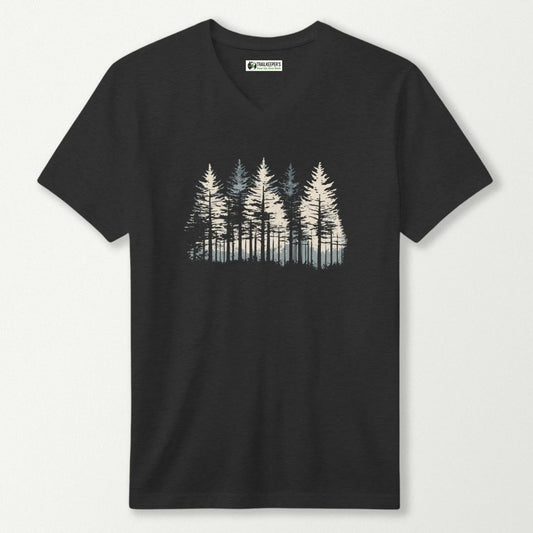 Sparse Forest V-Neck T-Shirt