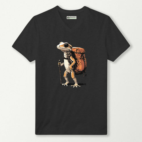 Gecko Backpacker V-Neck T-Shirt