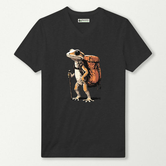 Gecko Backpacker V-Neck T-Shirt