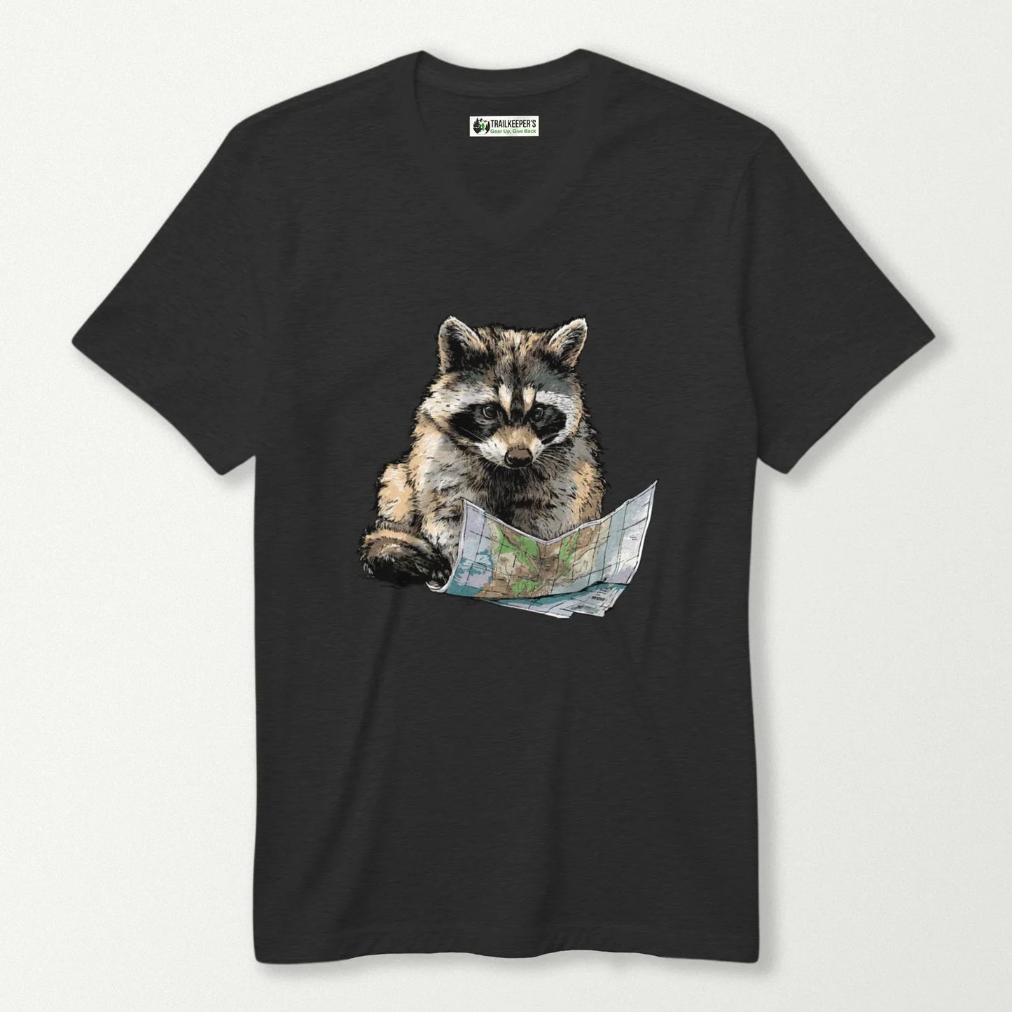 Raccoon Navigator V-Neck T-Shirt