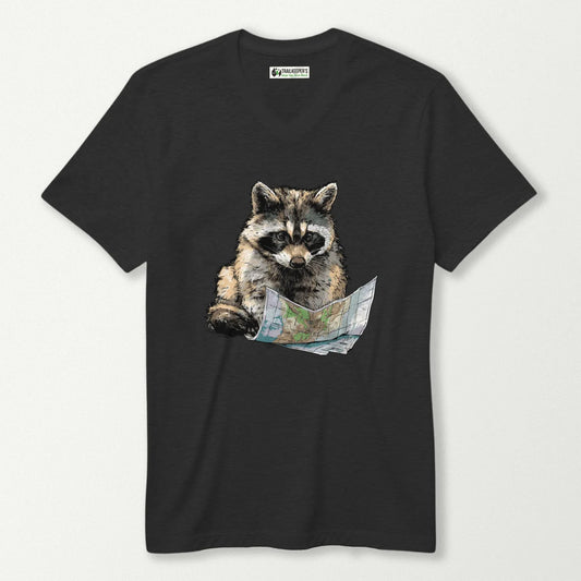 Raccoon Navigator V-Neck T-Shirt