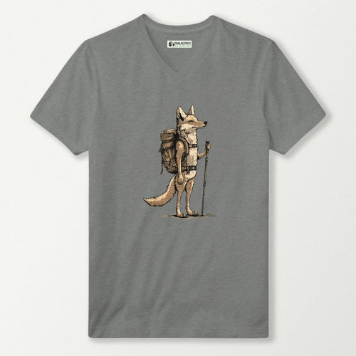 Coyote Backpacker V-Neck T-Shirt