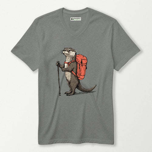 Otter Backpacker V-Neck T-Shirt