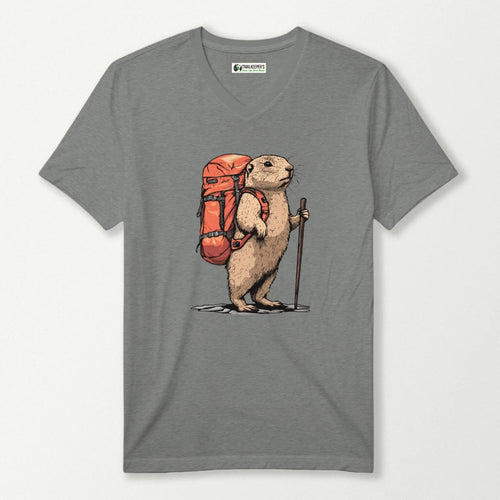 Prairie Dog Backpacker V-Neck T-Shirt