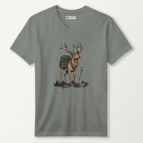 Stag Backpacker V-Neck T-Shirt