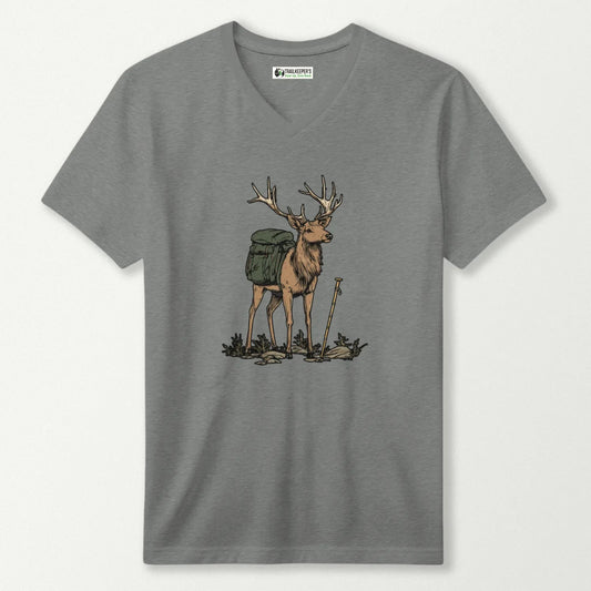 Stag Backpacker V-Neck T-Shirt