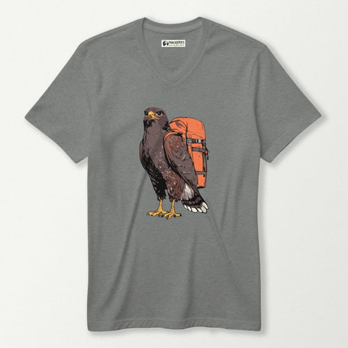 Harris's Hawk Backpacker V-Neck T-Shirt