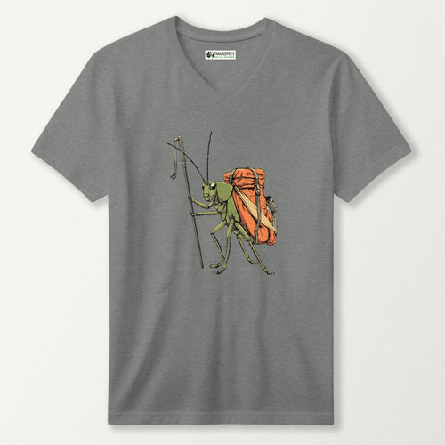 Grasshopper Backpacker V-Neck T-Shirt
