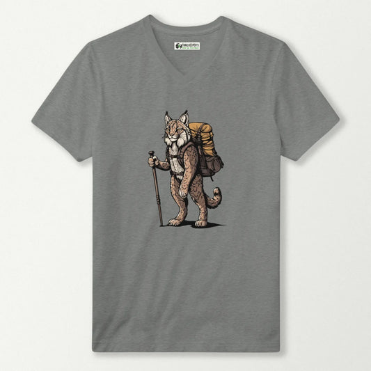 Bobcat Backpacker V-Neck T-Shirt