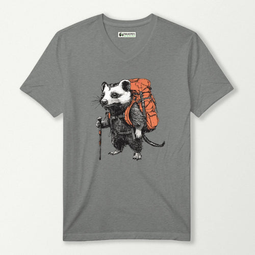 Opossum Backpacker V-Neck T-Shirt
