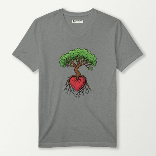 Tree Heart V-Neck T-Shirt