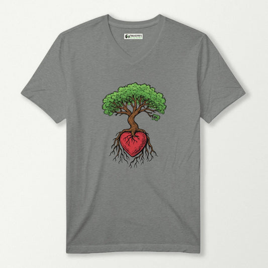 Tree Heart V-Neck T-Shirt