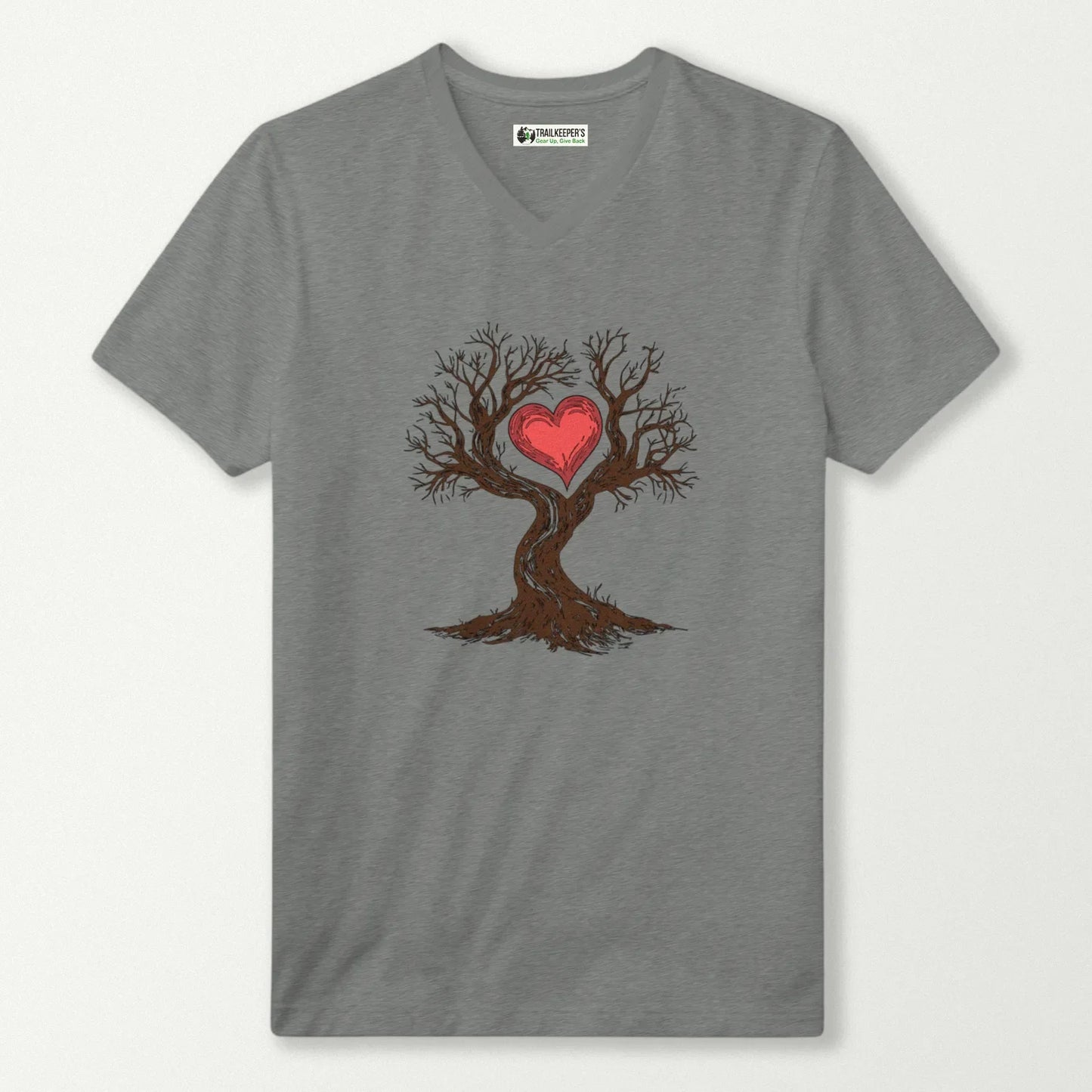 Tree Heart V-Neck T-Shirt