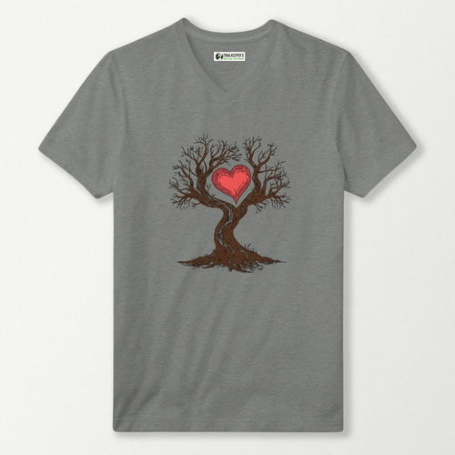 Tree Heart V-Neck T-Shirt
