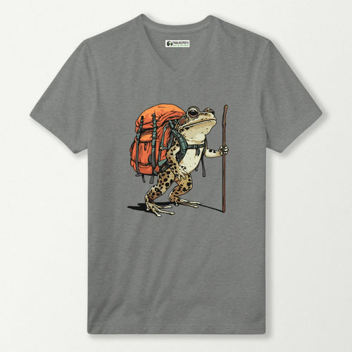 Northern Leopard Frog Backpacker V-Neck T-Shirt