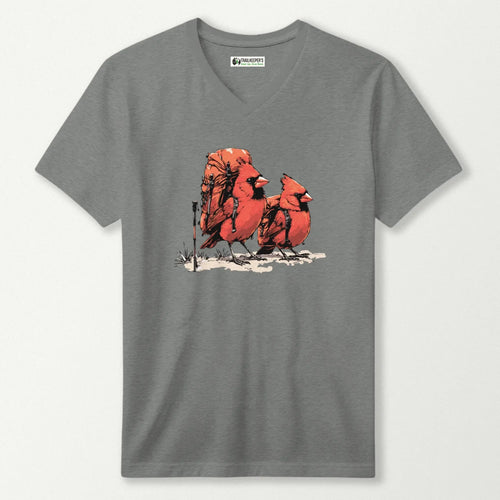 Cardinal Backpacker Buddies V-Neck T-Shirt