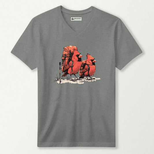 Cardinal Backpacker Buddies V-Neck T-Shirt