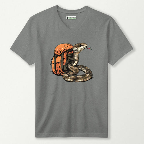 Snake Backpacker V-Neck T-Shirt