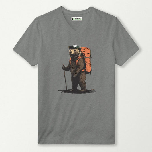 Grizzly Backpacker V-Neck T-Shirt